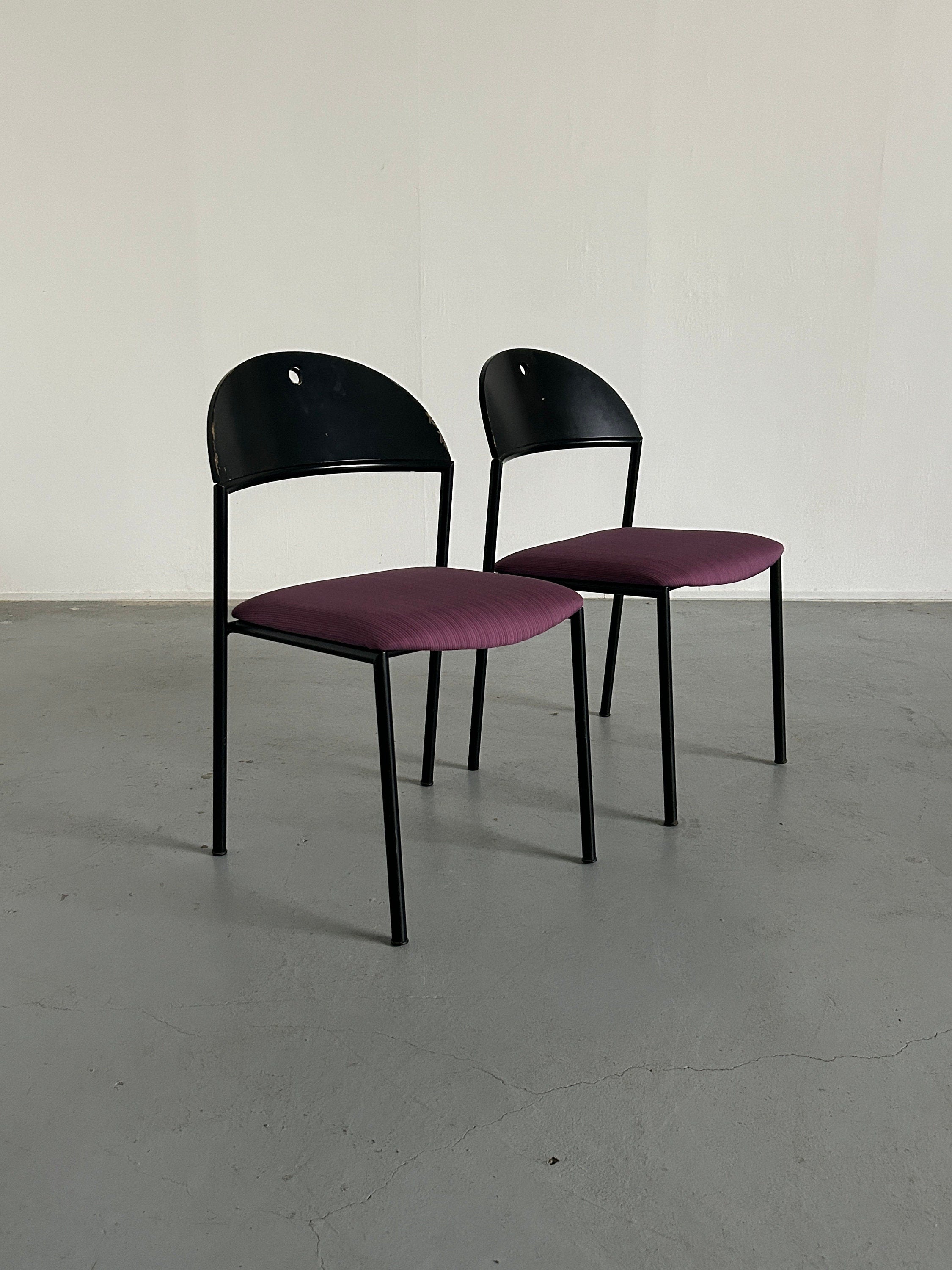 Postmodern 'Thesis' Visitor Chairs by Wiesner Hager, 1990s