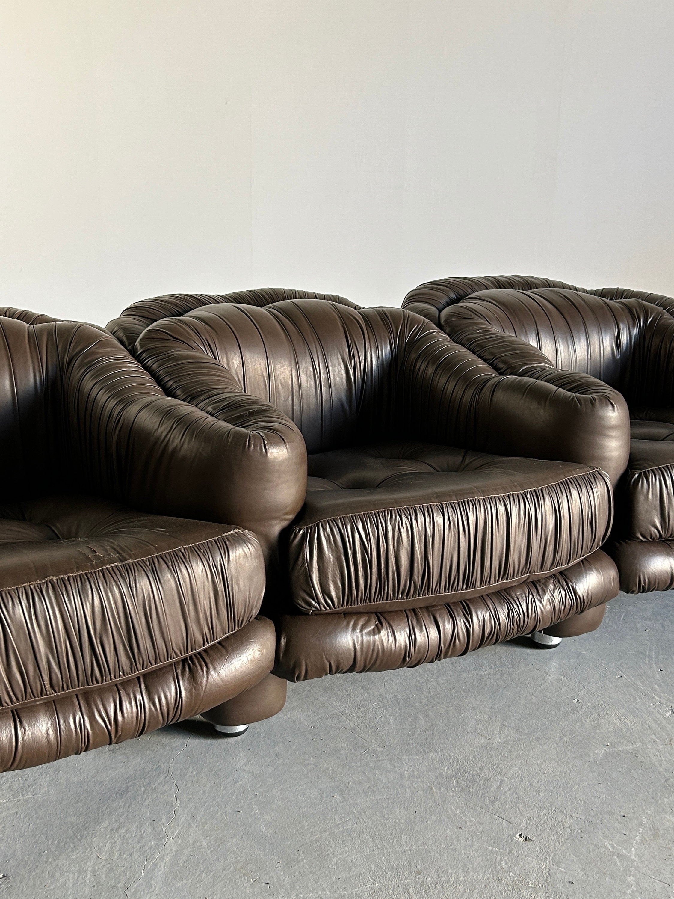 Three-Seater Sofa by Axel Di Pietrobon, 1970s Italy