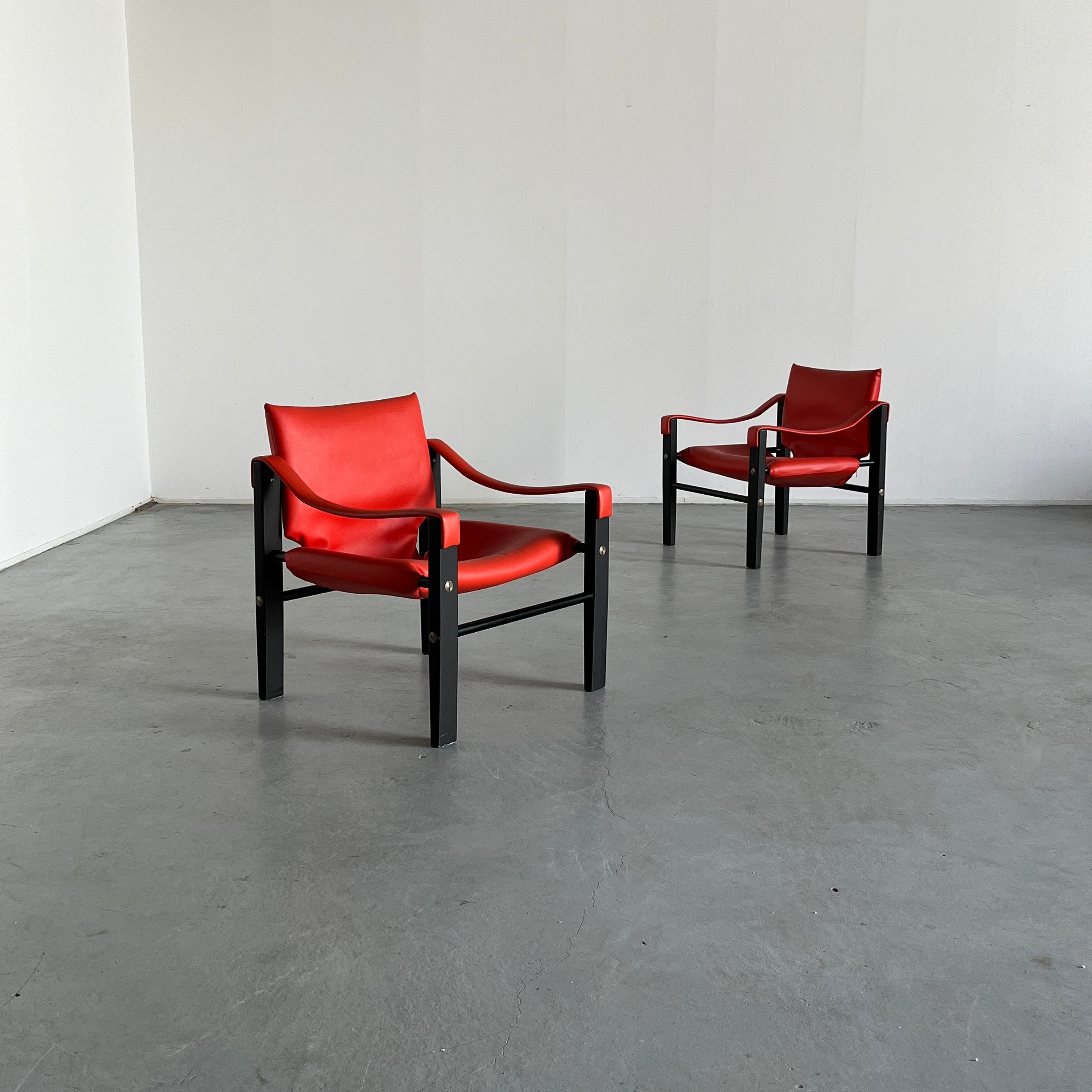 Safari Armchairs by Maurice Burke for Arkana, 1970s