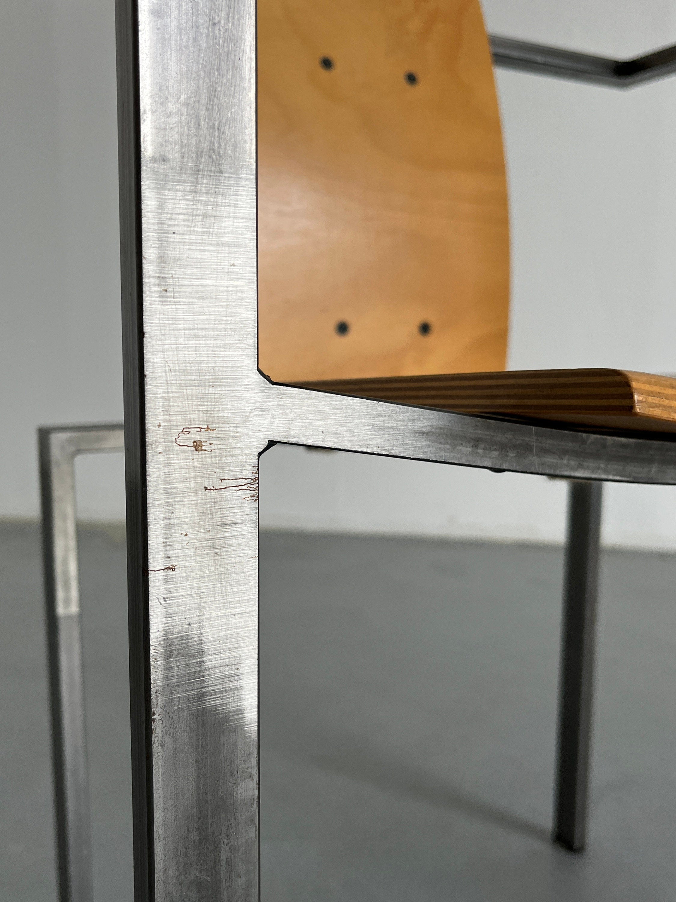 Memphis Postmodern Geometrical Chair by Karl Friedrich Forster for KFF, 1980s