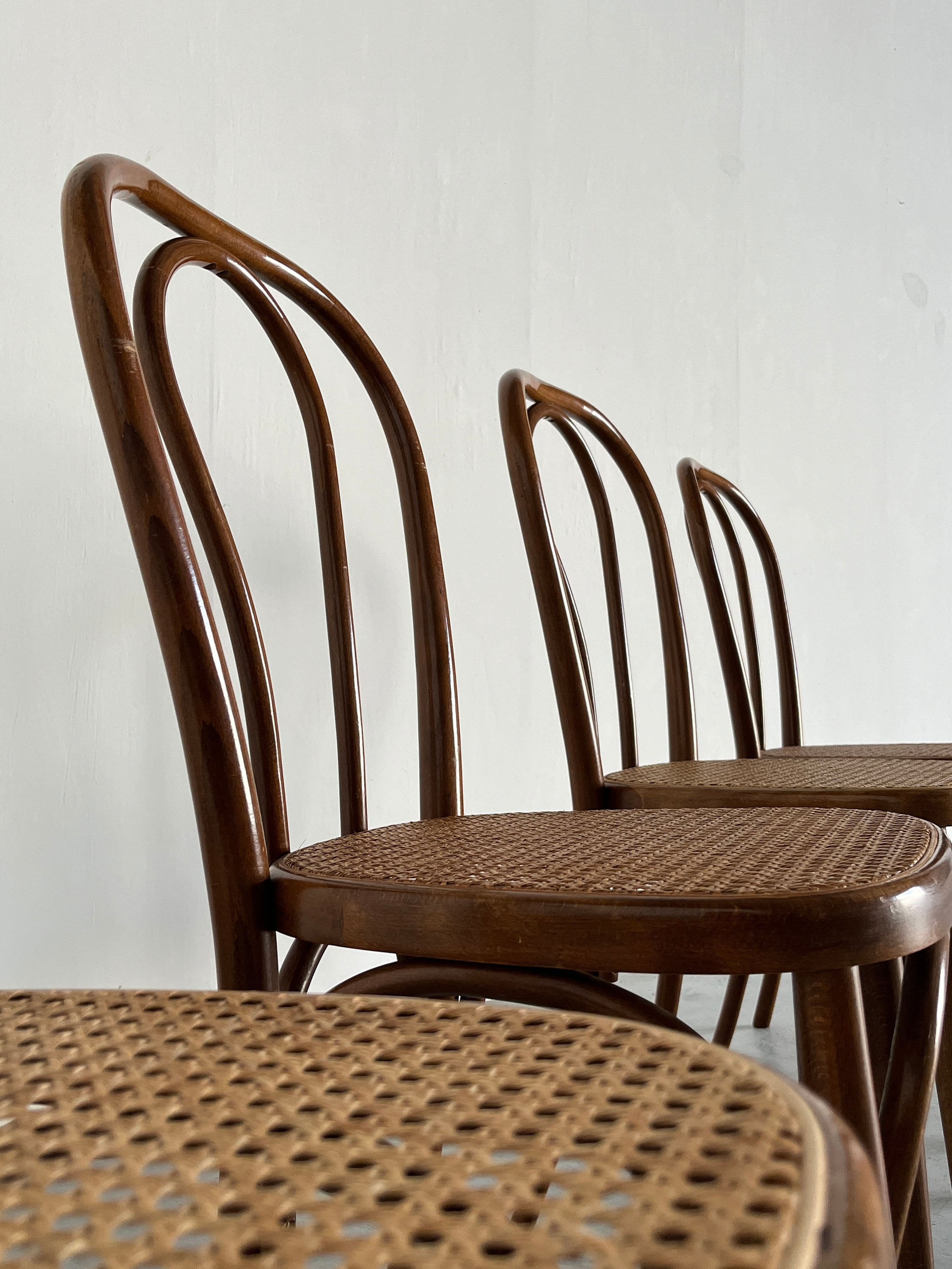 Set of 4 Vintage Thonet Bentwood Style Chairs