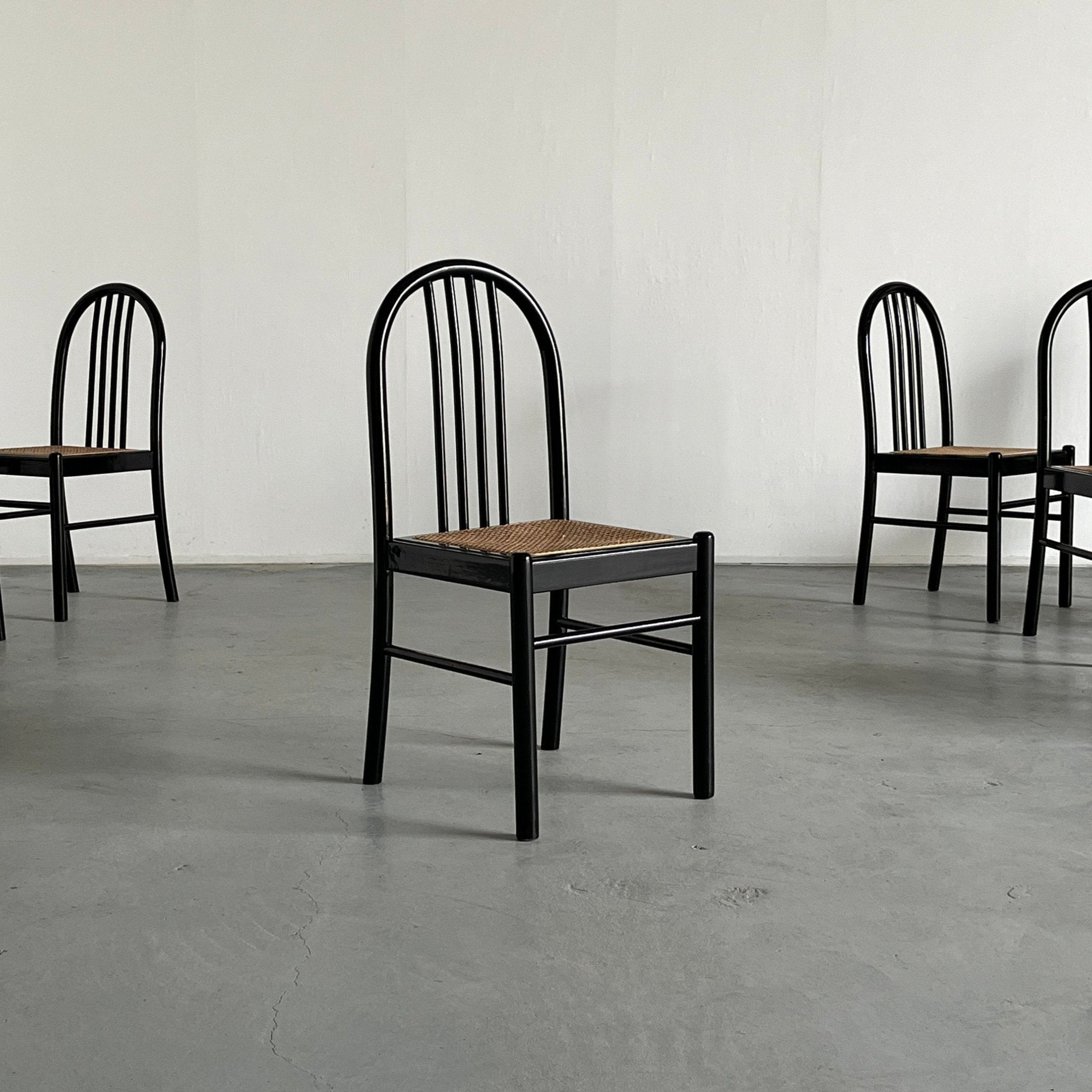 Bentwood Dining Chairs, 1970s Italy