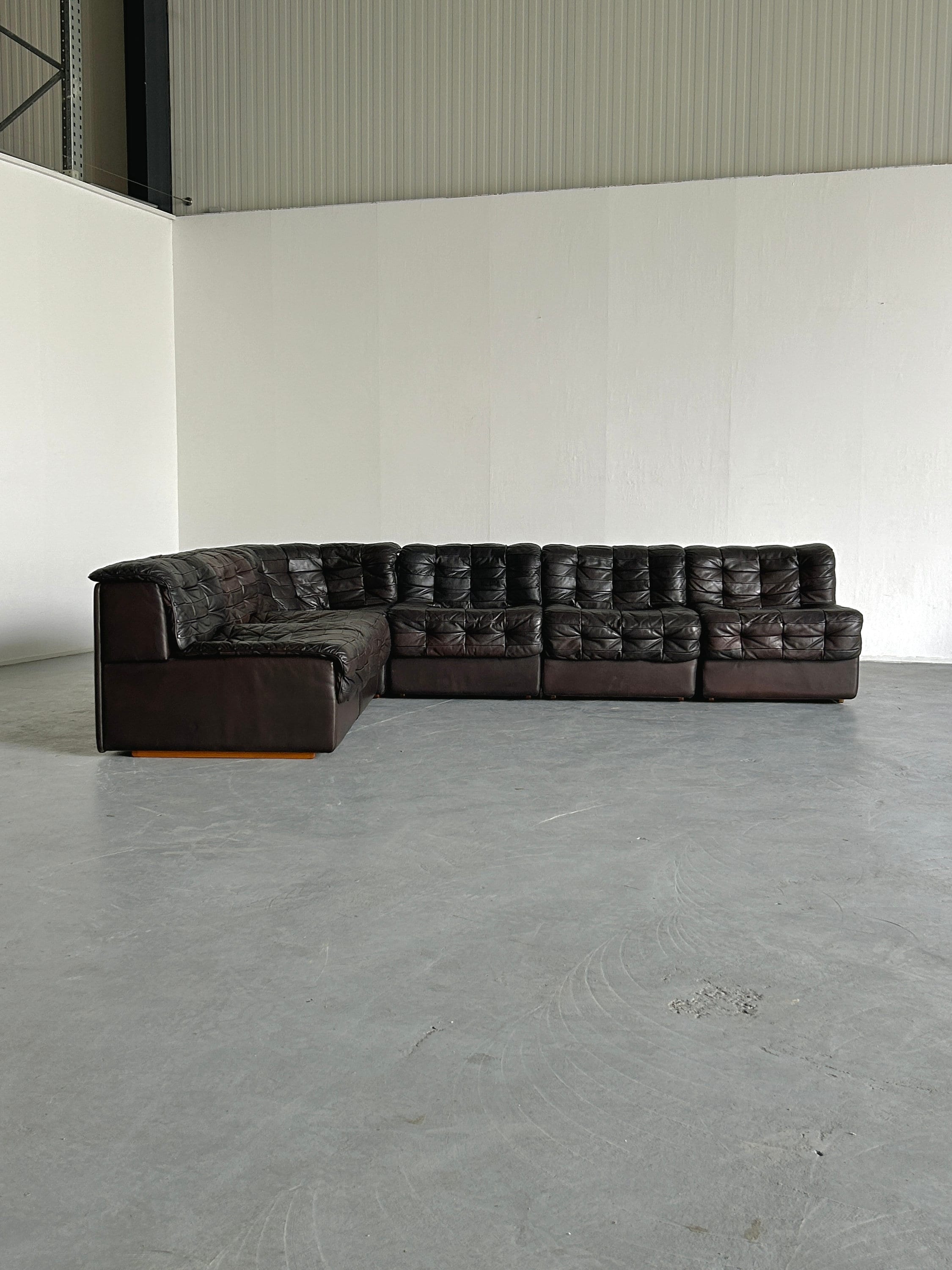 De Sede DS-11 Patchwork Leather Modular Sofa, 1970s