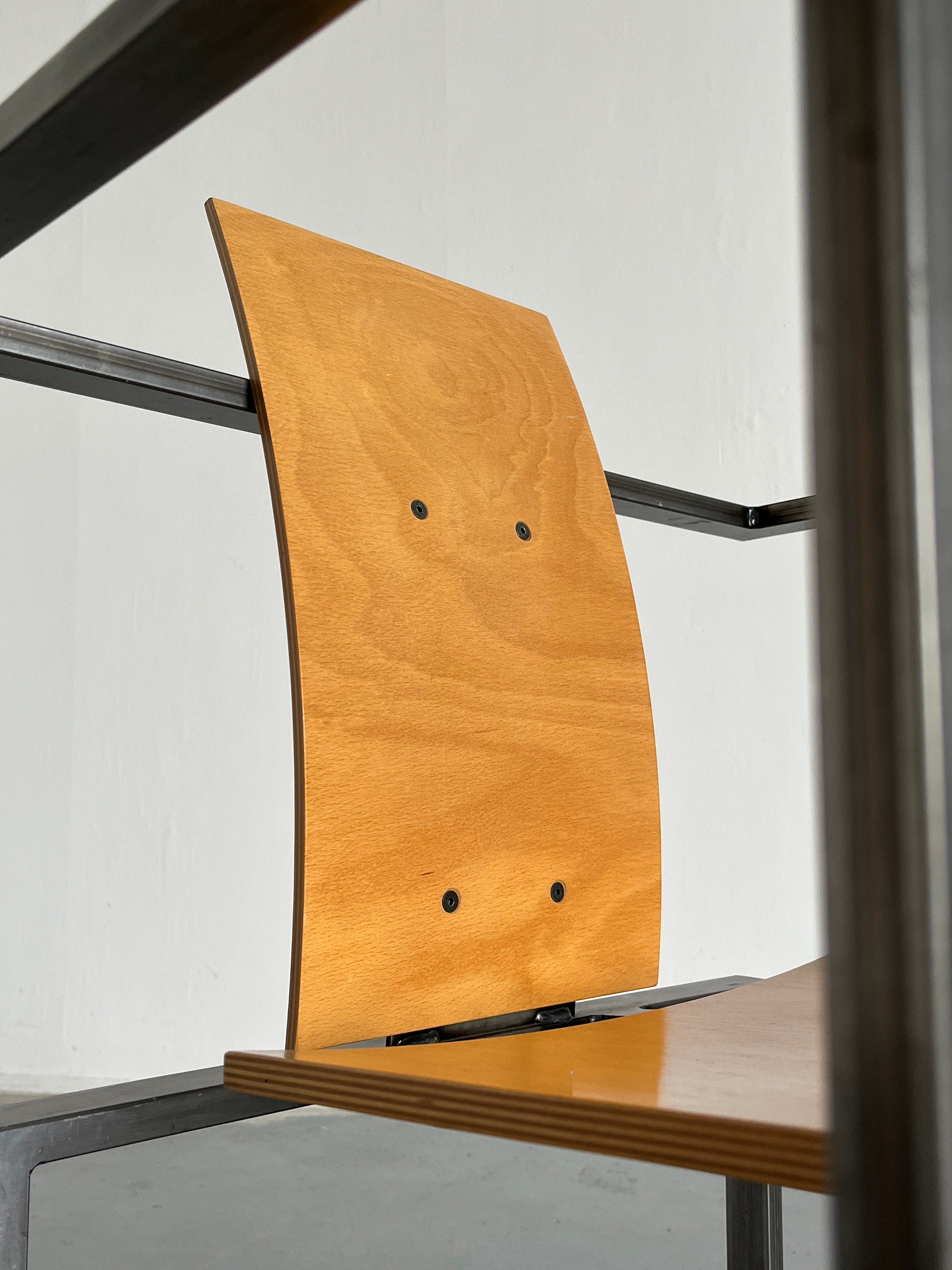 Memphis Postmodern Geometrical Chair by Karl Friedrich Forster for KFF, 1980s